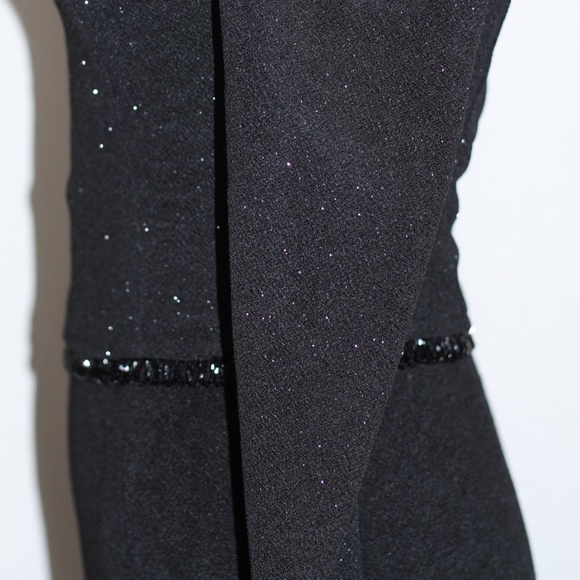 Scott McClintock Petites Black Shimmer Gown - Picture 14 of 15